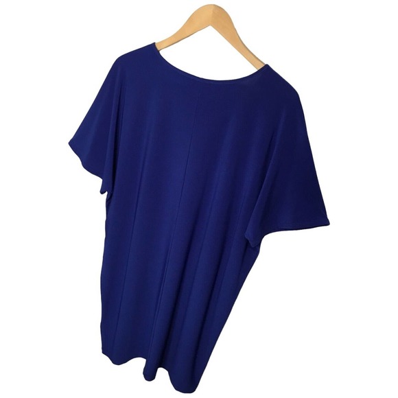 New Tash + Sophie Boxy Tee Shirt Short Sleeve Dress Blue XL - Picture 4 of 8